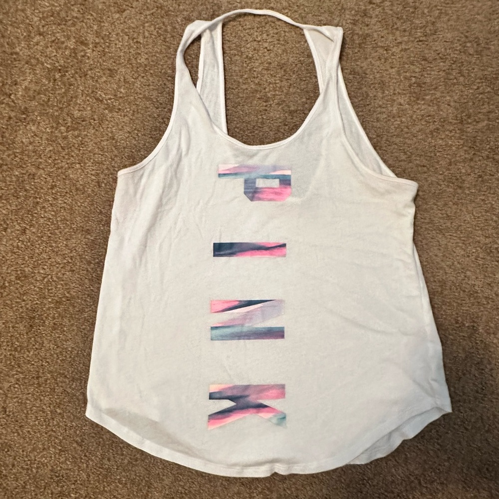 Colorful PINK Tank Tops and Bralette Set - Picture 2 of 7